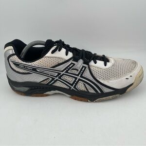 ASICS Men’s Gel 1130V Silver White Black Low Lace-Up Running Shoes - Size 13